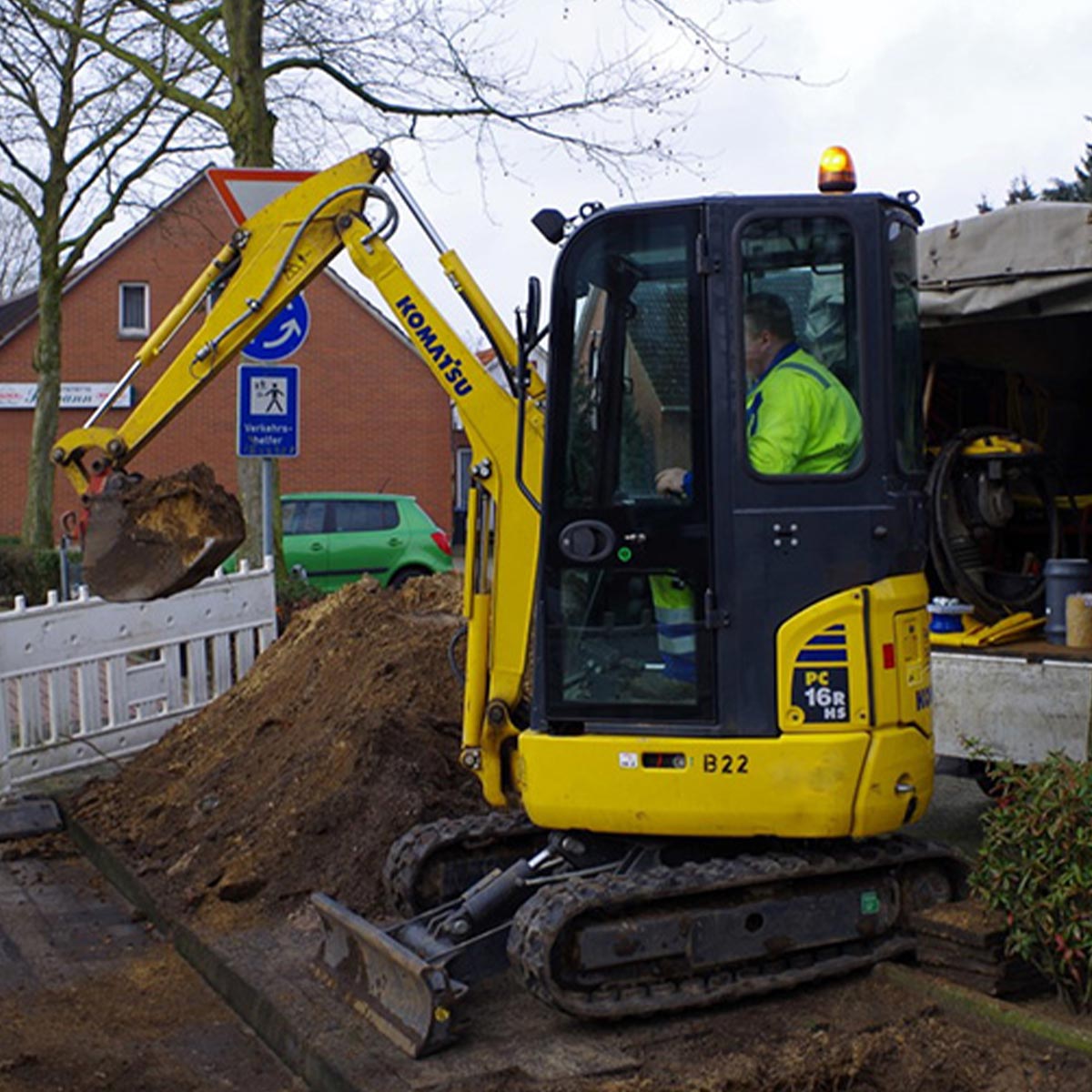 Minibagger, dieselbetrieben, PC16R-3