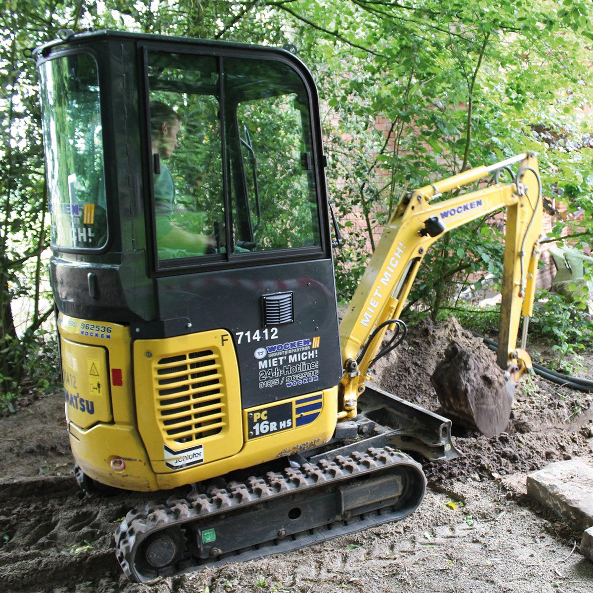 Minibagger, dieselbetrieben, PC16R-3