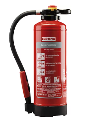Feuerlöscher für Heizcontainer